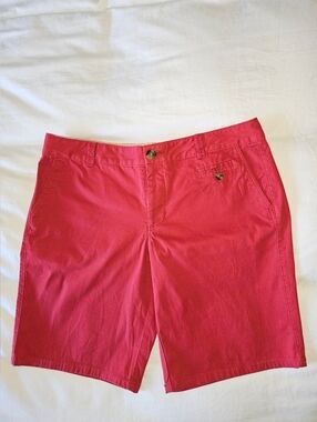 Vintage Y2K Dockers Red Shorts Deadstock NWT Size 12 Classic Chino Summer